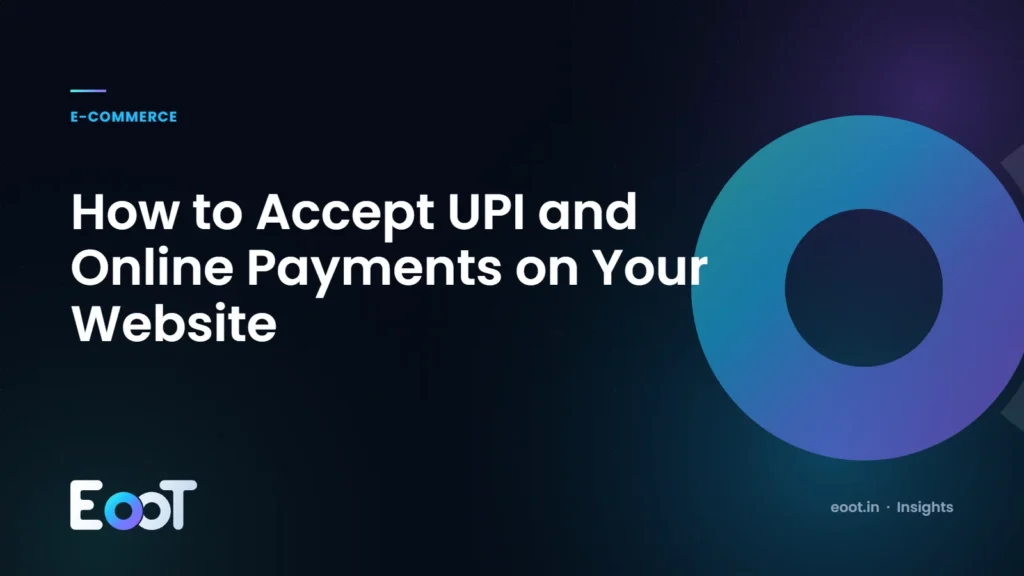 How to accept UPI payments and online payments on your website